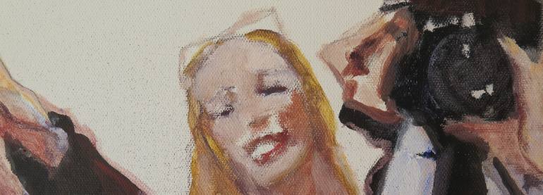 Original Documentary People Painting by Jesus Manuel Moreno