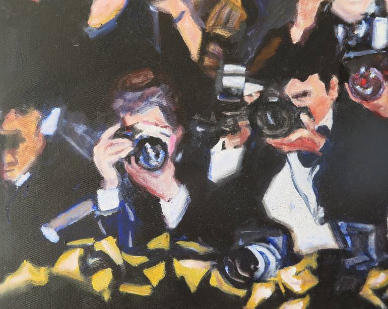 Original Documentary People Painting by Jesus Manuel Moreno