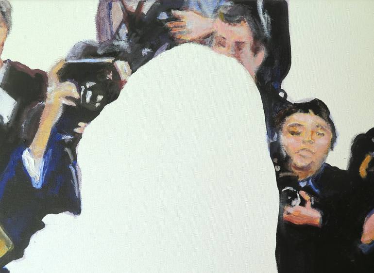 Original Documentary People Painting by Jesus Manuel Moreno