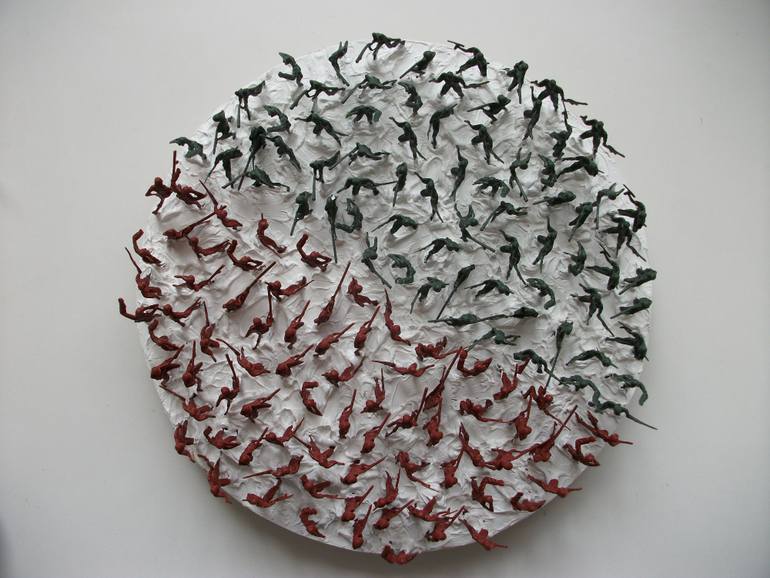 Original Conceptual Politics Sculpture by Jesus Manuel Moreno