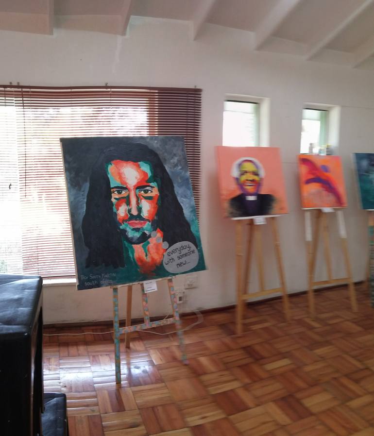 Original Modernism Performing Arts Painting by Bev Smith Martin