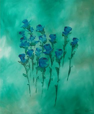 Print of Abstract Floral Paintings by Bev Smith Martin
