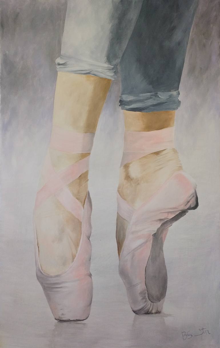 råd pakke Mona Lisa Ballet Shoes 2 Painting by Bev Smith Martin | Saatchi Art