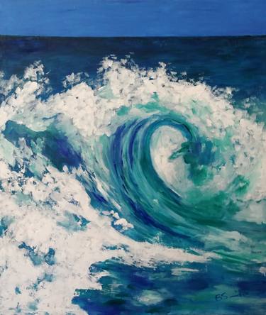 Print of Seascape Paintings by Bev Smith Martin