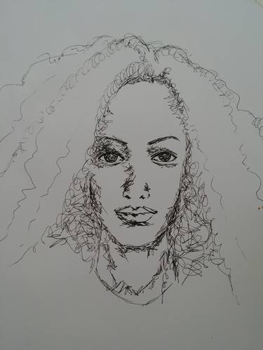 Print of Expressionism Portrait Drawings by Bev Smith Martin
