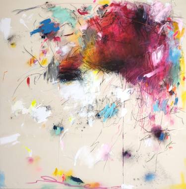 Original Abstract Expressionism Abstract Paintings by Marie-José Domenjoz