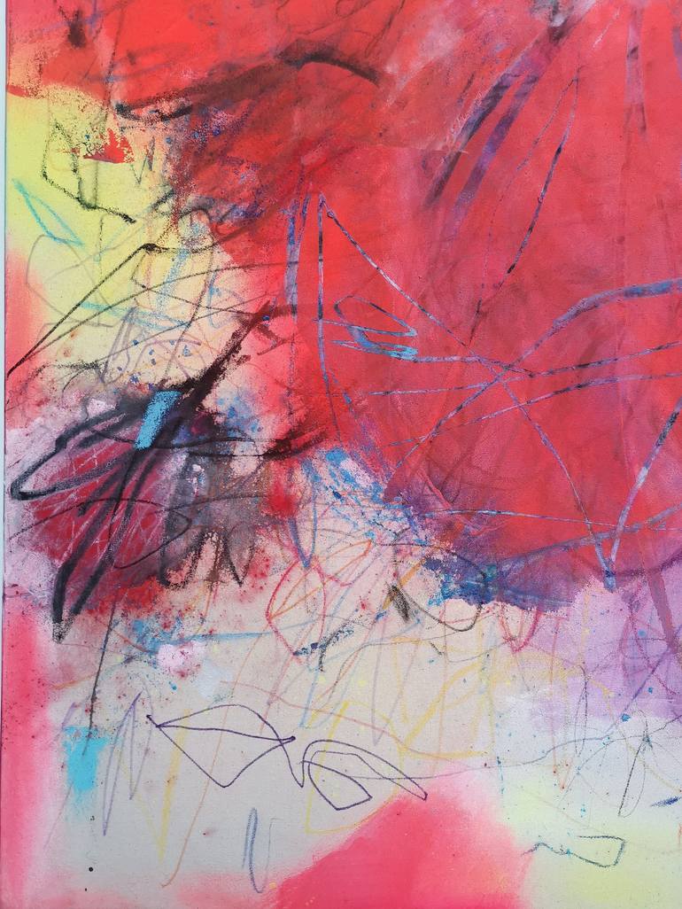 Original Abstract Painting by Marie-José Domenjoz