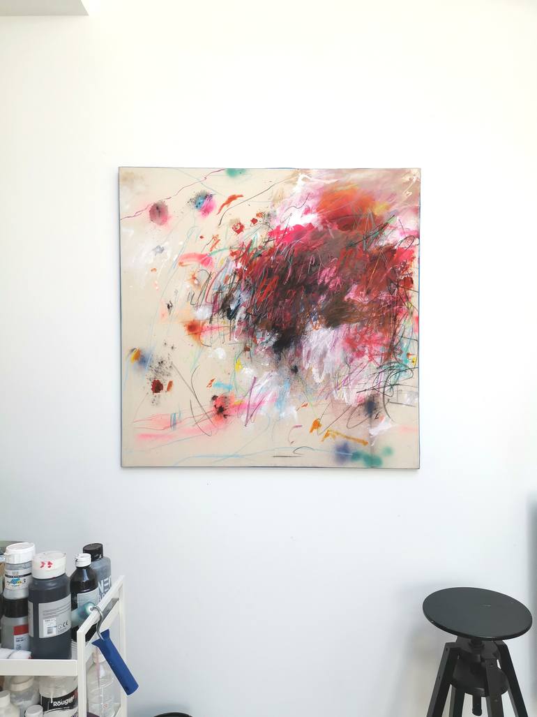 Original Abstract Painting by Marie-José Domenjoz