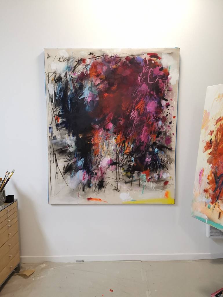 Original Abstract Painting by Marie-José Domenjoz