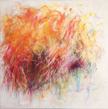 Original Abstract Expressionism Abstract Paintings by Marie-José Domenjoz