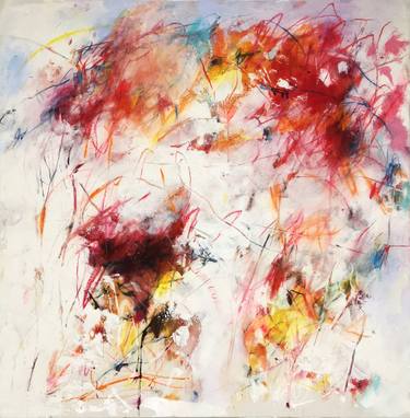 Original Abstract Expressionism Abstract Paintings by Marie-José Domenjoz
