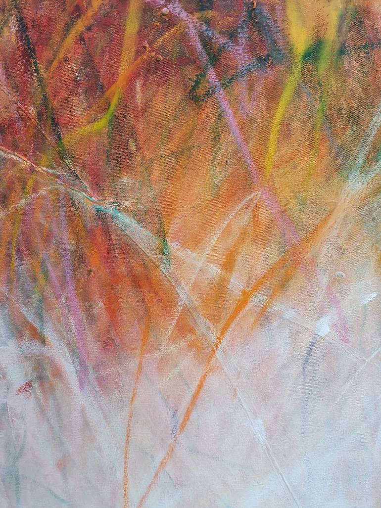 Original Abstract Expressionism Abstract Painting by Marie-José Domenjoz