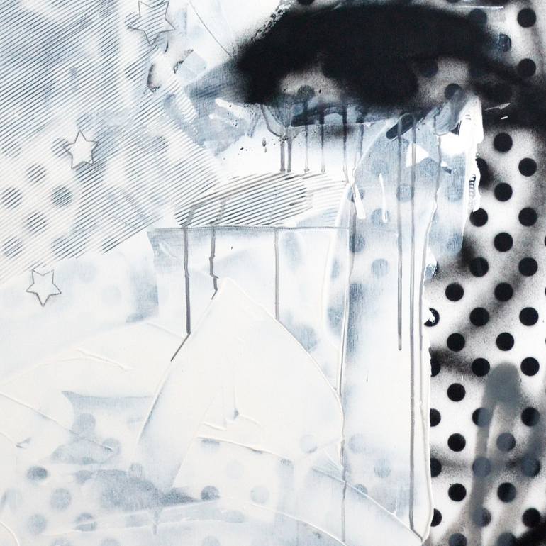 Original Conceptual Abstract Painting by Marie-José Domenjoz