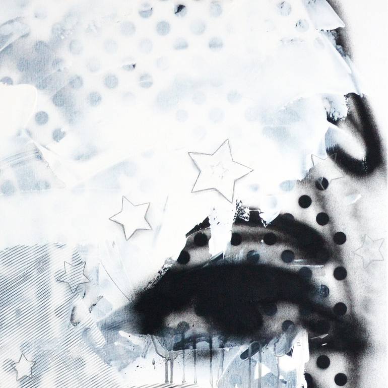 Original Conceptual Abstract Painting by Marie-José Domenjoz