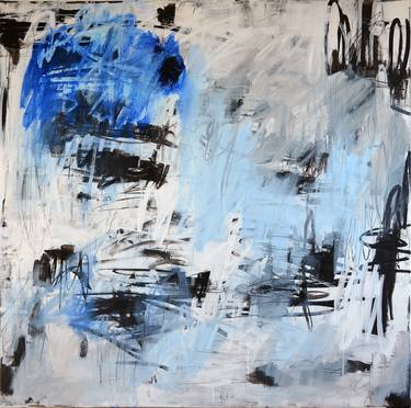 Original Abstract Expressionism Abstract Paintings by Marie-José Domenjoz