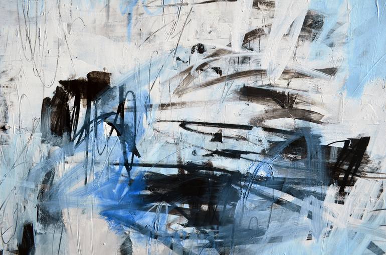 Original Abstract Painting by Marie-José Domenjoz