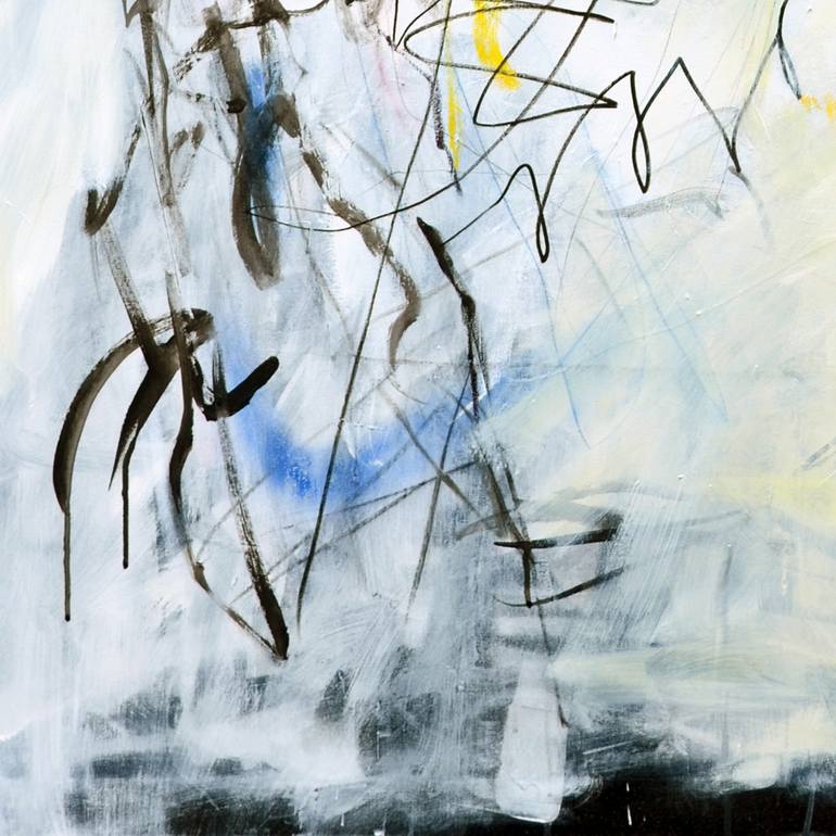 Original Abstract Expressionism Abstract Painting by Marie-José Domenjoz