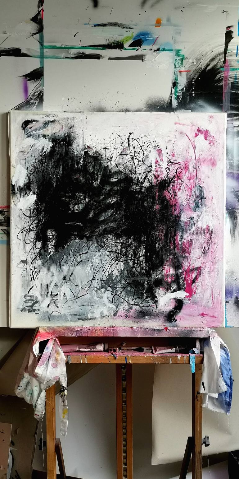 Original Abstract Painting by Marie-José Domenjoz