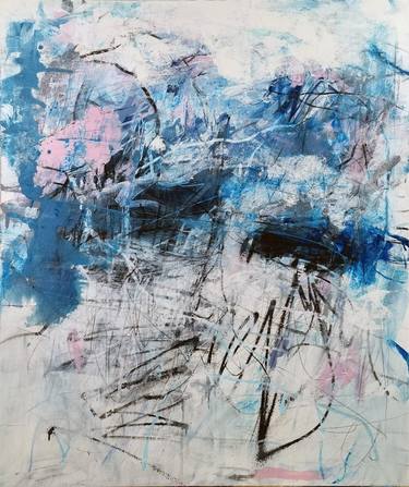 Original Abstract Expressionism Abstract Paintings by Marie-José Domenjoz