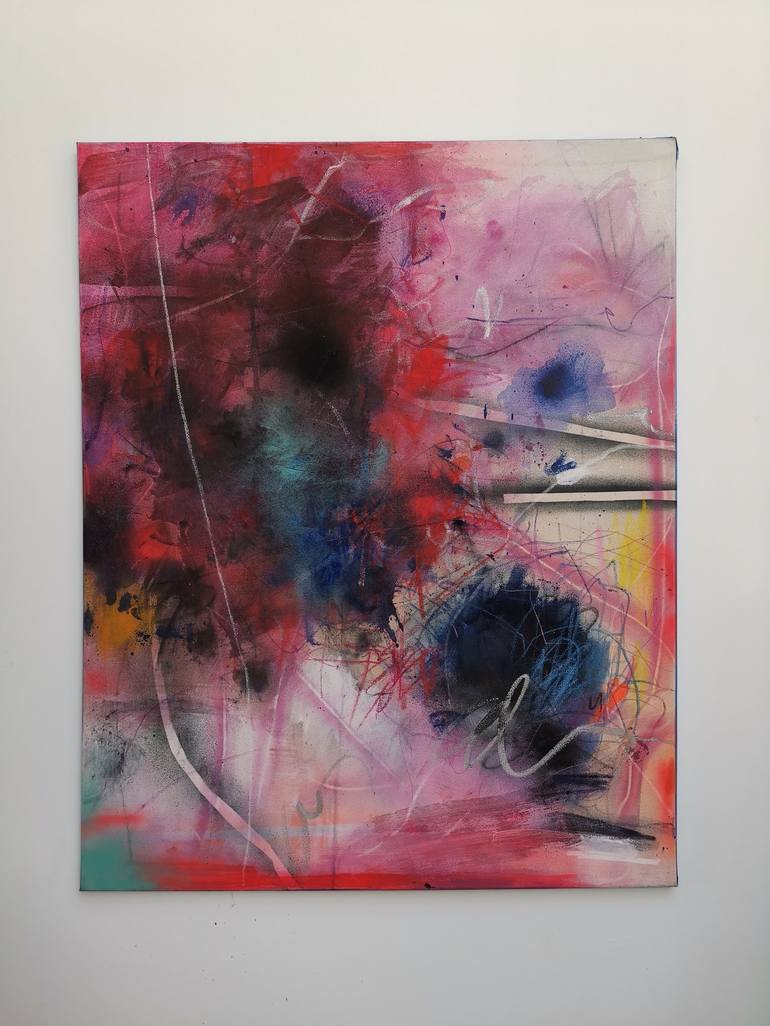 Original Abstract Painting by Marie-José Domenjoz