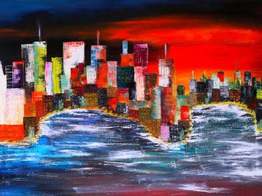 City art print of painting thumb