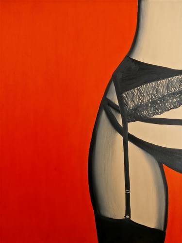 Original Pop Art Nude Paintings by Tetiana Surshko
