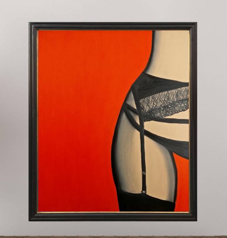 Original Pop Art Nude Painting by Tetiana Surshko