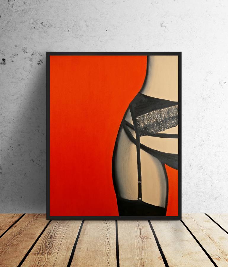 Original Pop Art Nude Painting by Tetiana Surshko