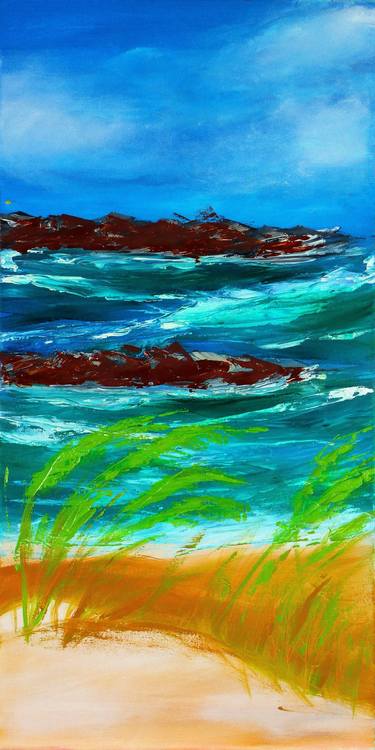 Original Abstract Seascape Paintings by Tetiana Surshko