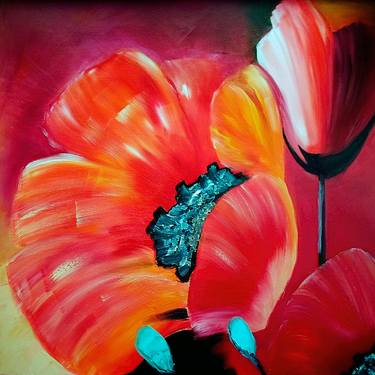 Print of Abstract Expressionism Floral Printmaking by Tetiana Surshko
