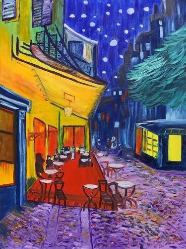 Night Cafe print of painting thumb