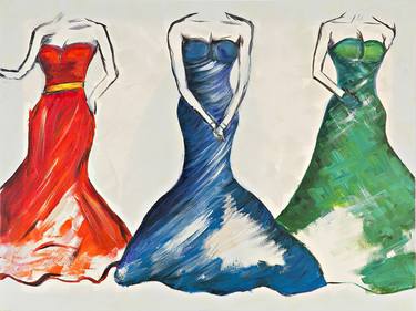 Print of Art Deco Fashion Printmaking by Tetiana Surshko