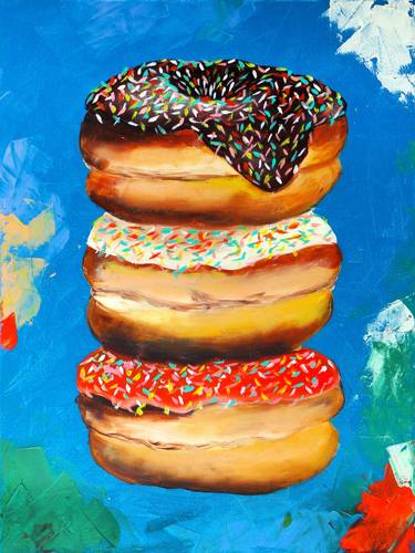 Donuts print of painting thumb