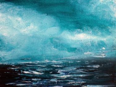 Print of Abstract Seascape Printmaking by Tetiana Surshko