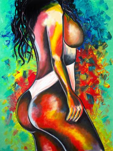 Original Abstract Nude Paintings by Tetiana Surshko