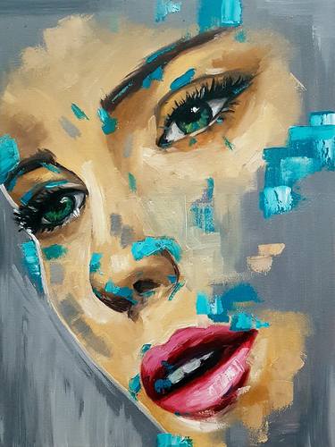 Print of Abstract Portrait Paintings by Tetiana Surshko
