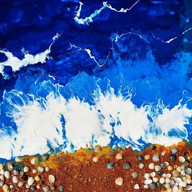 Original Abstract Seascape Paintings by Tetiana Surshko