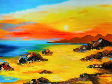 Print of Abstract Beach Paintings by Tetiana Surshko