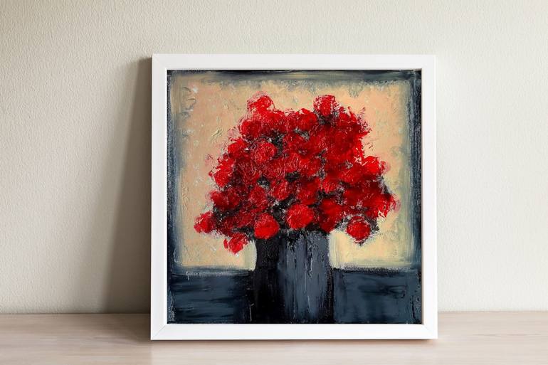 Original Abstract Floral Painting by Tetiana Surshko