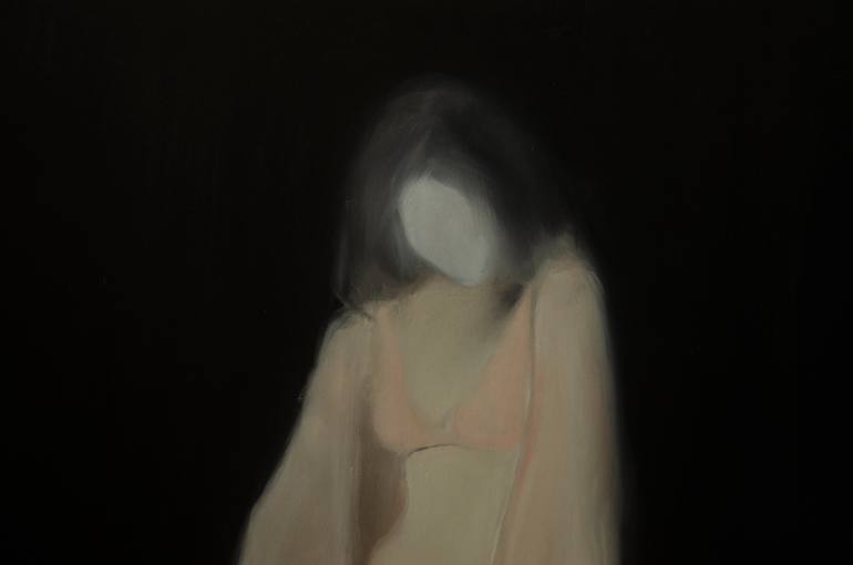 Original Conceptual Women Painting by Klaudia Krzysztonek