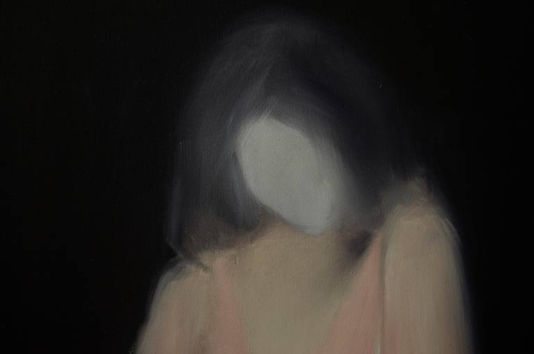 Original Conceptual Women Painting by Klaudia Krzysztonek