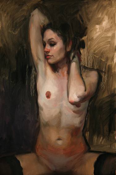 Print of Figurative Erotic Paintings by Gabriel Lipper
