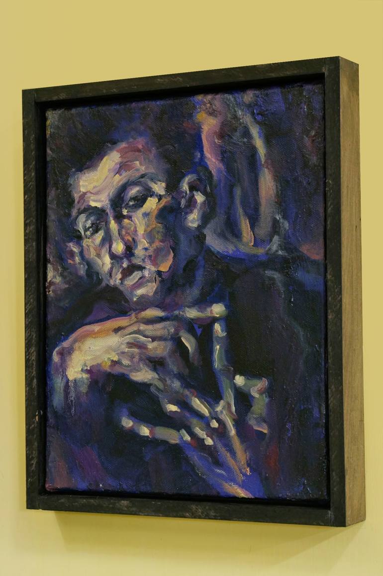 Original Expressionism Portrait Painting by Meevi Choi