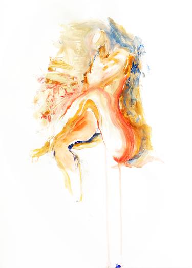 Original Abstract Expressionism Nude Paintings by Meevi Choi