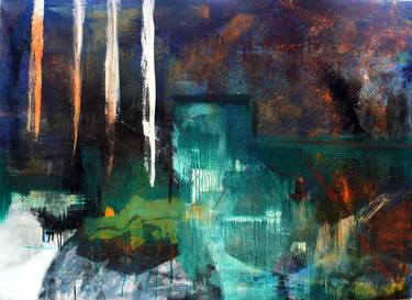 Original Abstract Expressionism Abstract Paintings by Gusa Ramishvili