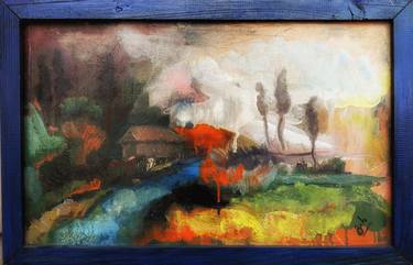 Print of Abstract Expressionism Landscape Paintings by Gusa Ramishvili