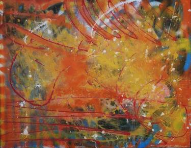 Print of Abstract Expressionism Abstract Paintings by Gusa Ramishvili