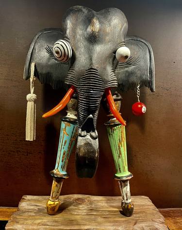 Original Surrealism Animal Sculpture by Pix Bodin