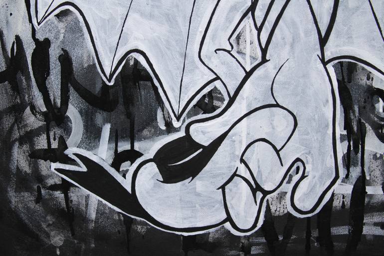 Original Abstract Cartoon Painting by Blair Zaye