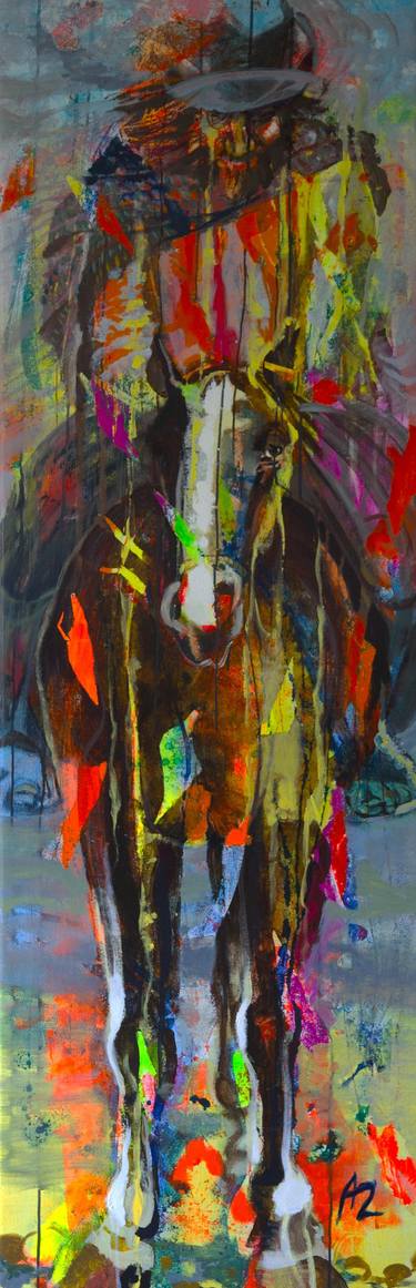 Original Figurative People Painting by Argentina Zamora